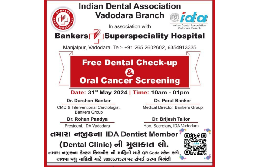 Free Dental Checkup And Oral Cancer Screening